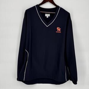 Cutter & Buck CB WindTec Pullover Jacket Mens XL Navy CN Eagles Golf Windshirt